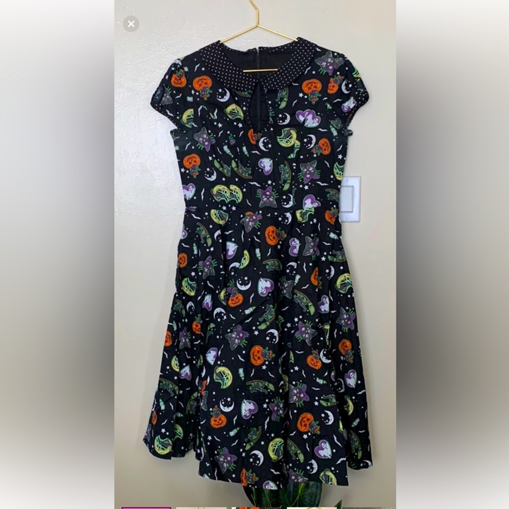 Hell Bunny Tender Loving Scare A-Line Midi Dress